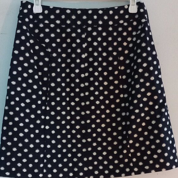BODEN navy and white starburst polka dots mini skirt - Picture 6 of 10